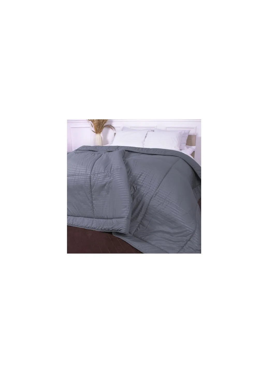 Ковдра зимова Шовкова Супер Тепла №9003 Eco Light Gray 200x220 см (2200005993514) Mirson зимова Шовкова Супер Тепла 9003 Eco Light Gray 200 (379322804)