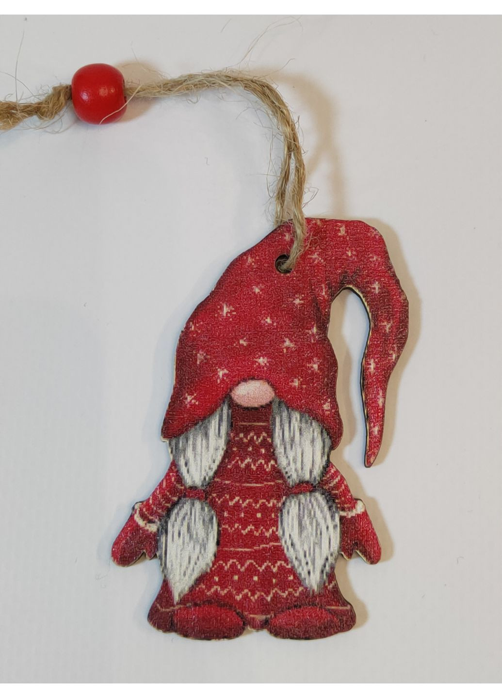 Набор елочных игрушек деревянные гномики 4х7 см 3шт. No Brand (364196186)