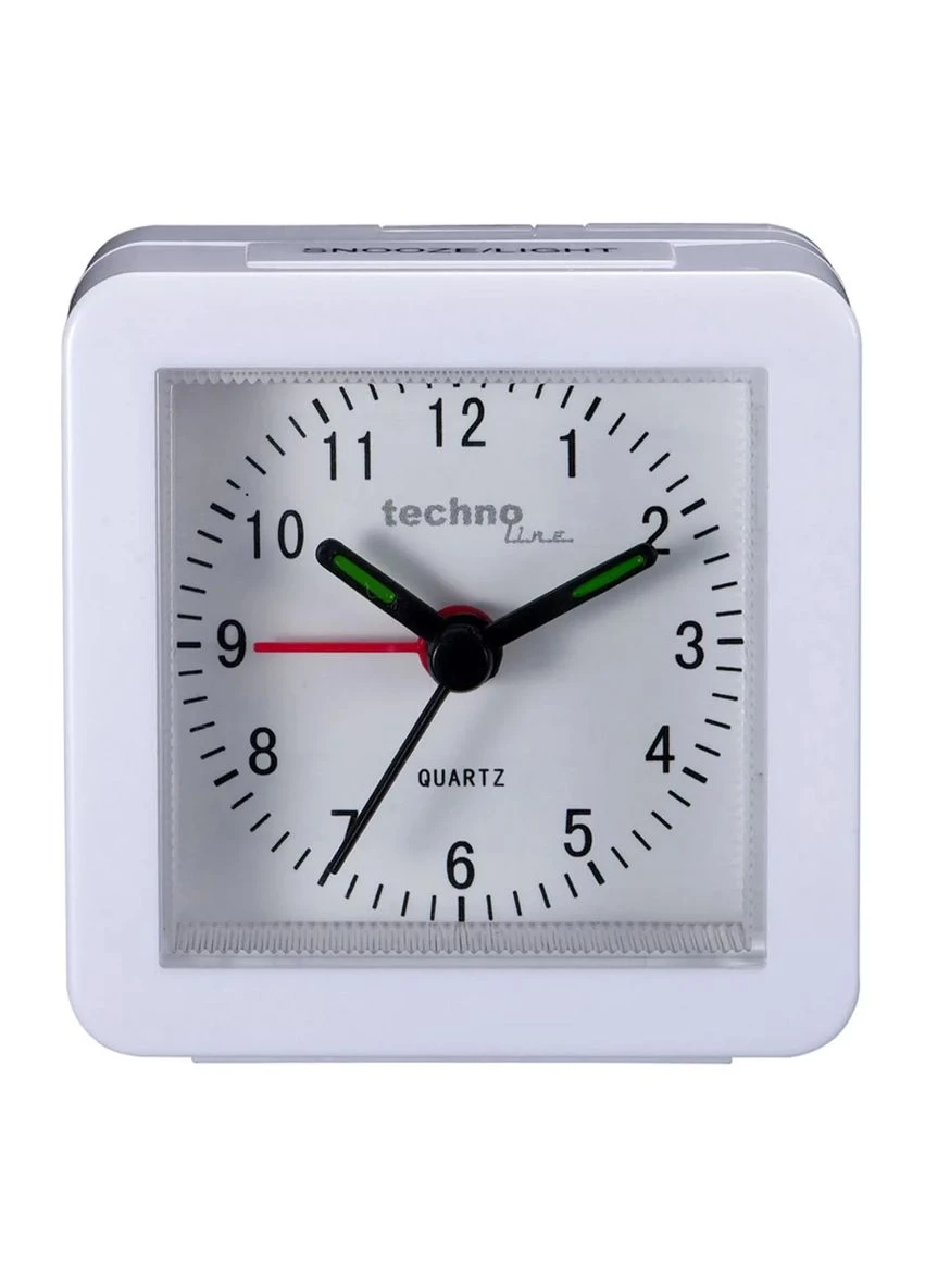 Настольные часы пластик 65х65х33 мм Белый Technoline (393481426)