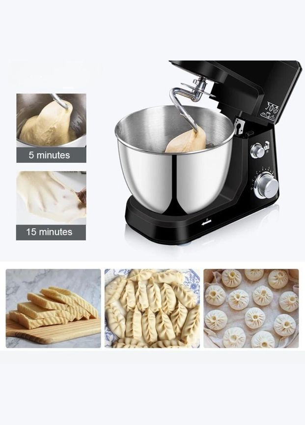Кухонний тістоміс з чашею ZP-064 планетарний міксер на 4 літри та 3 насадками 3200W Zepline (334844615)