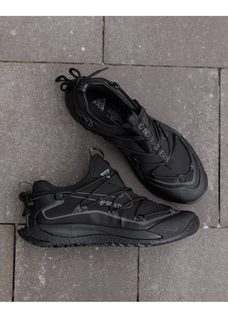 Чорні всесезон nike acg terra antarktik low gore-tex triple black (копія) No Brand
