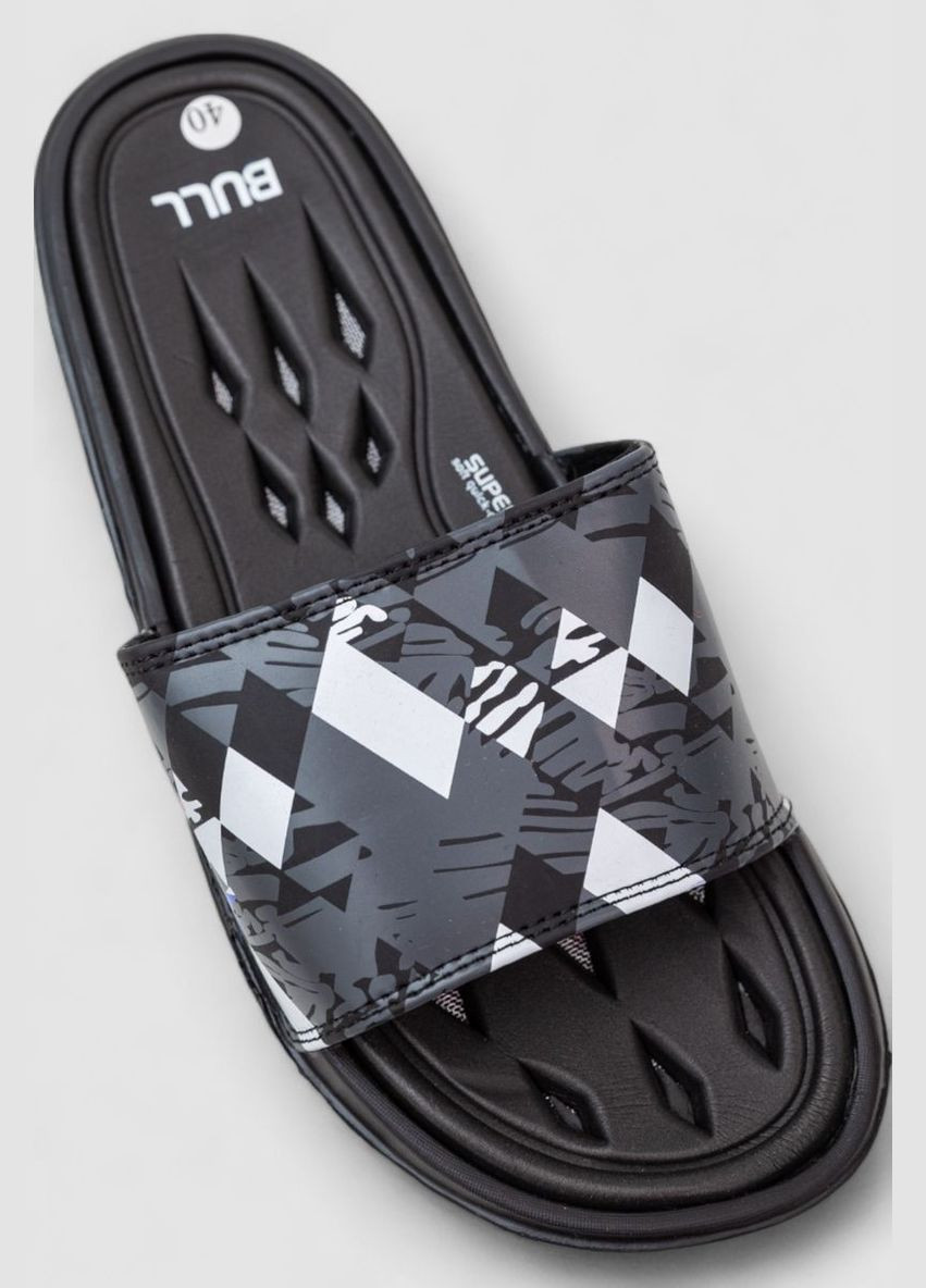 Черные повседневные шлепанцы мужские Ager