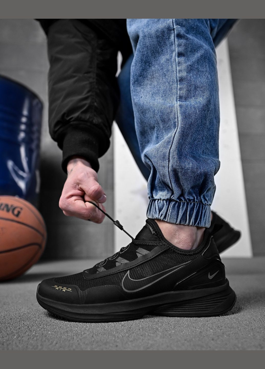 Черные летние стильные мужские кроссовки nike черные Freedom