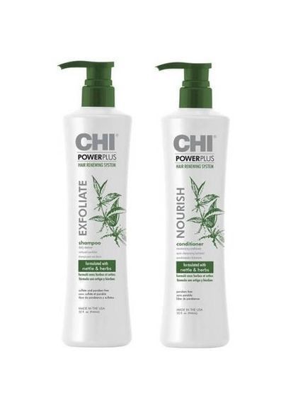 НАБІР ПРОТИ ВИПАДАННЯ ВОЛОССЯ POWER PLUS 946мл+946мл CHI (339051802)