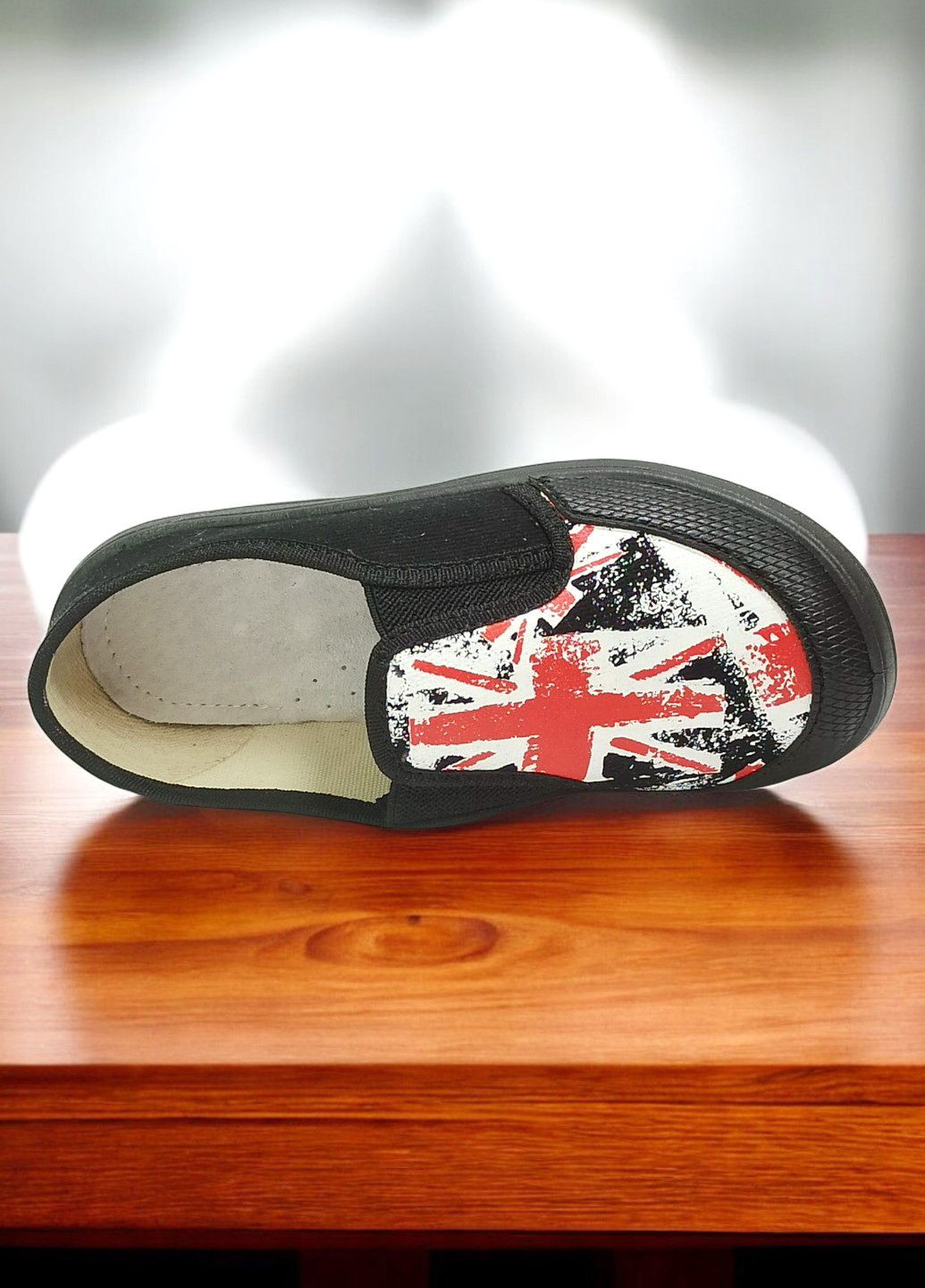 Черные текстильные слипоны ортопедические тапочки для мальчика Waldi