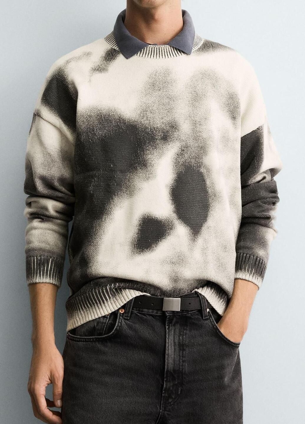 Комбінований світшот Zara абстрактний (362699109)