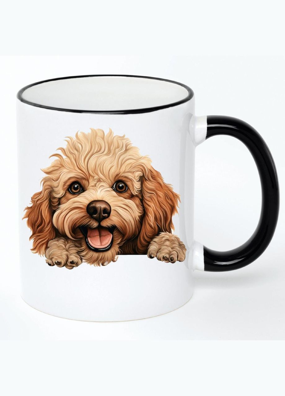 Чашка Dogs (кухоль, кружка) #059 Біла з чорною ручкою 330 мл No Brand (322715838)