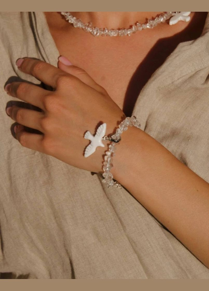 Браслет "Кришталева Горлиця" Le'Perle (312519979)