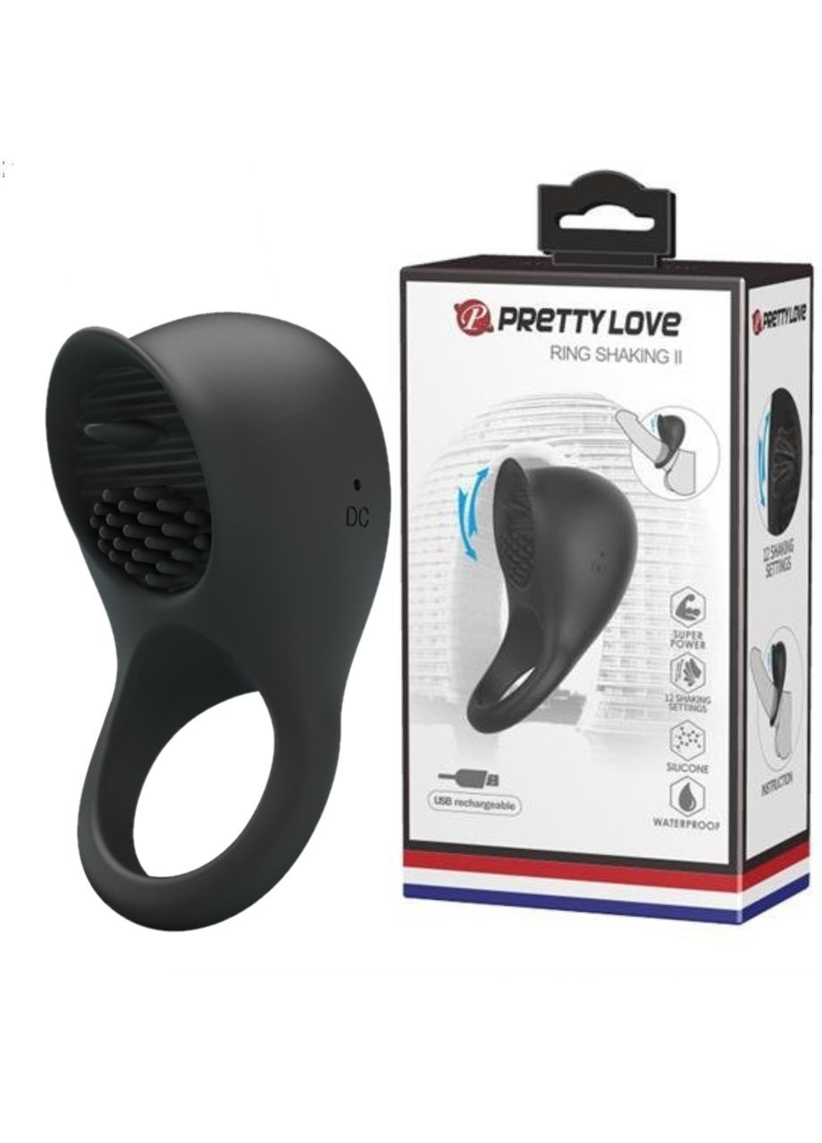 Эрекционное виброкольцо на аккумуляторе Pretty Love "Ring Shacking II" LyBaile (302968563)