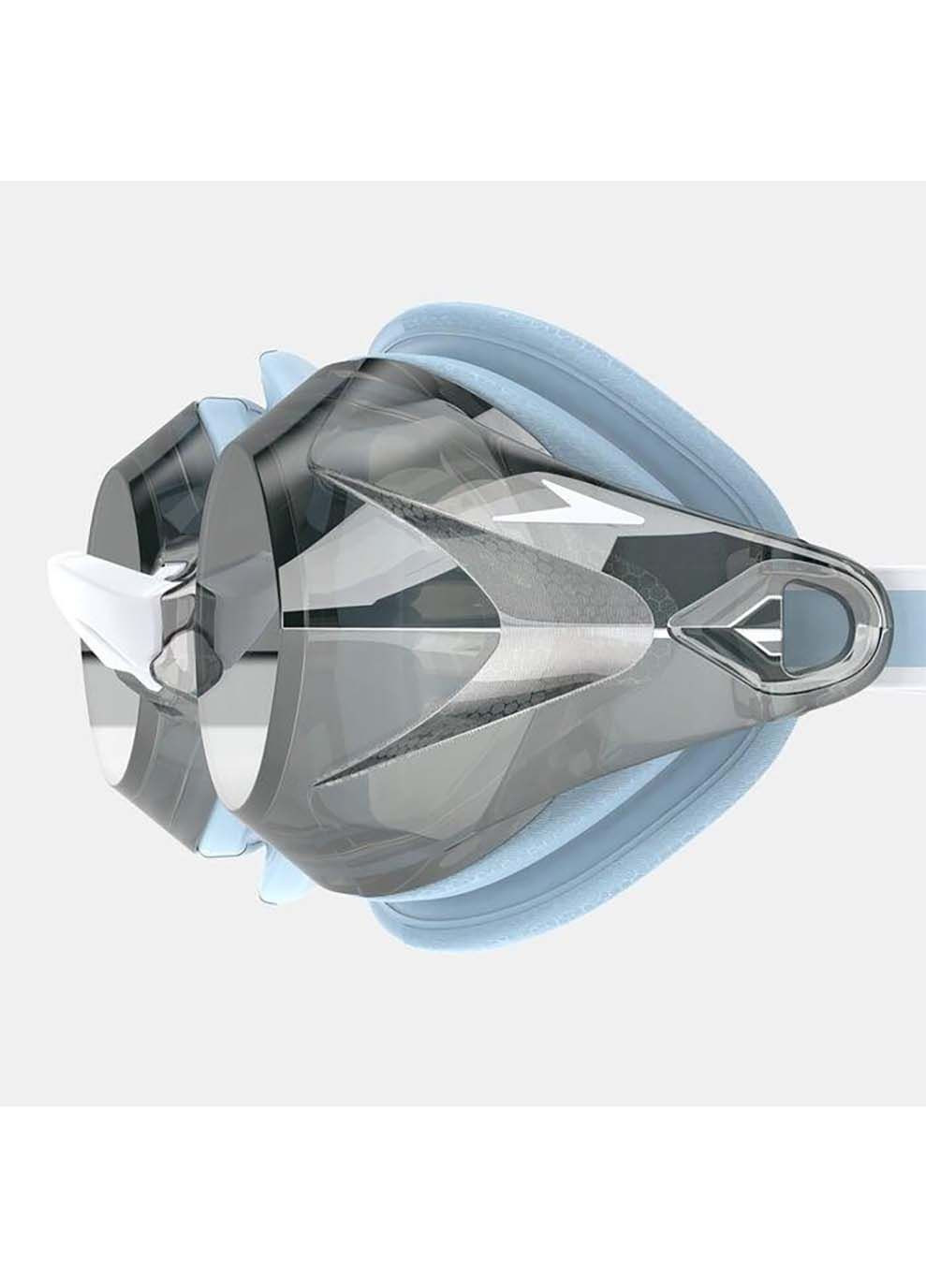 Женские Очки для плавания WOMENS VANQUISHER 3.0 MIRRORED Серый Голубой Speedo (367588715)
