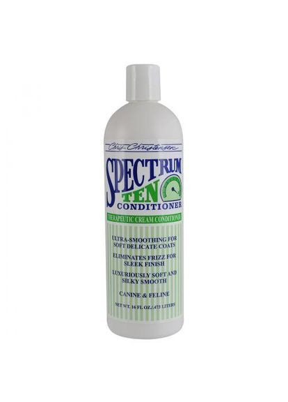 Кондиціонер Spectrum Ten для собак та котів, для тонкої та шовковистої шерсті, 473 мл (*) Chris Christensen (323481459)