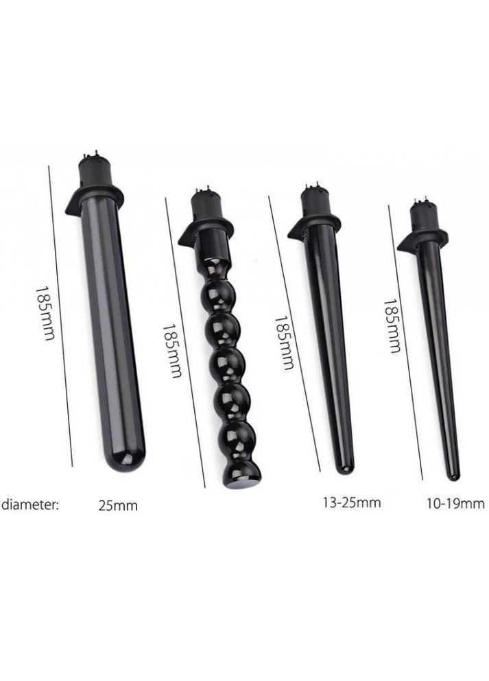 Професійний стайлер плойка для волосся 4 в 1 з керамічним покриттям KM-4083 Pro Чорна Kemei (306716569)