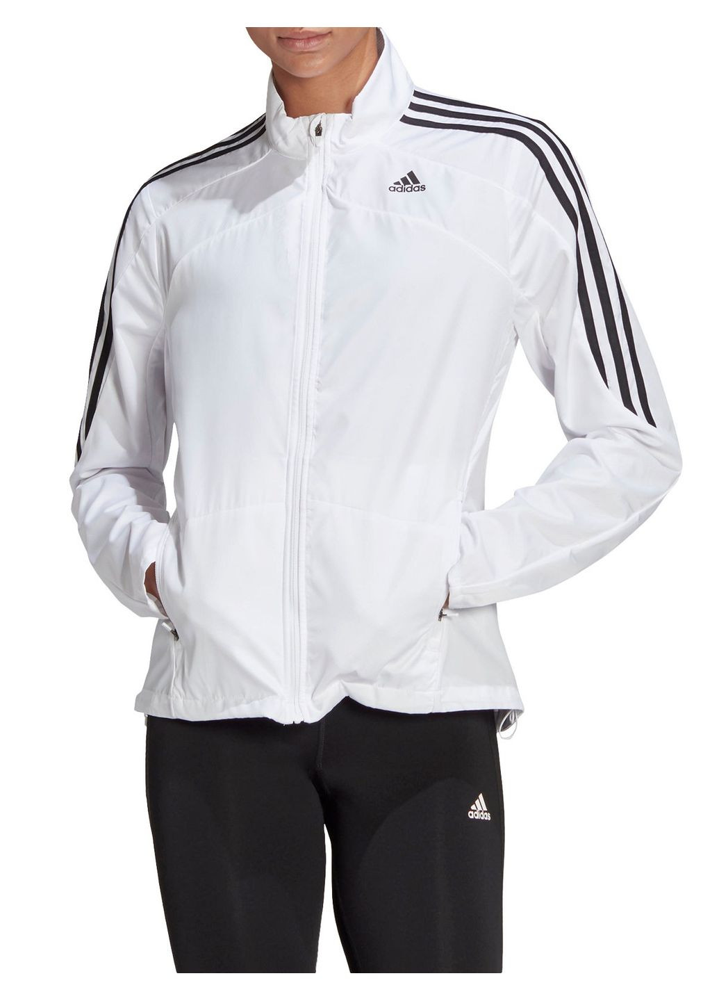 Жіноча спортивна вітрівка marathon 3-stripes jacket adidas (291449931}