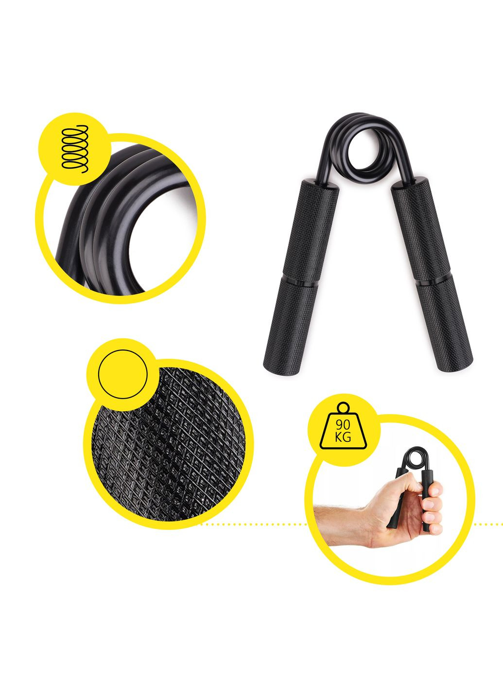 Эспандер кистевой 90 кг металлический Cornix XR-0066 (323163777)