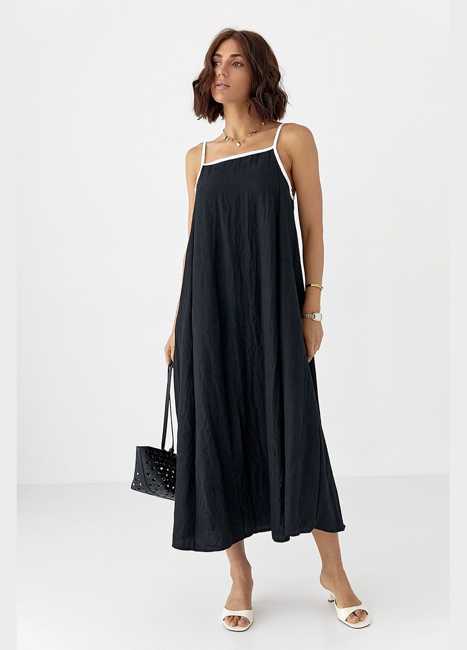 Жіночий однотонний сарафан Lurex (335401032)