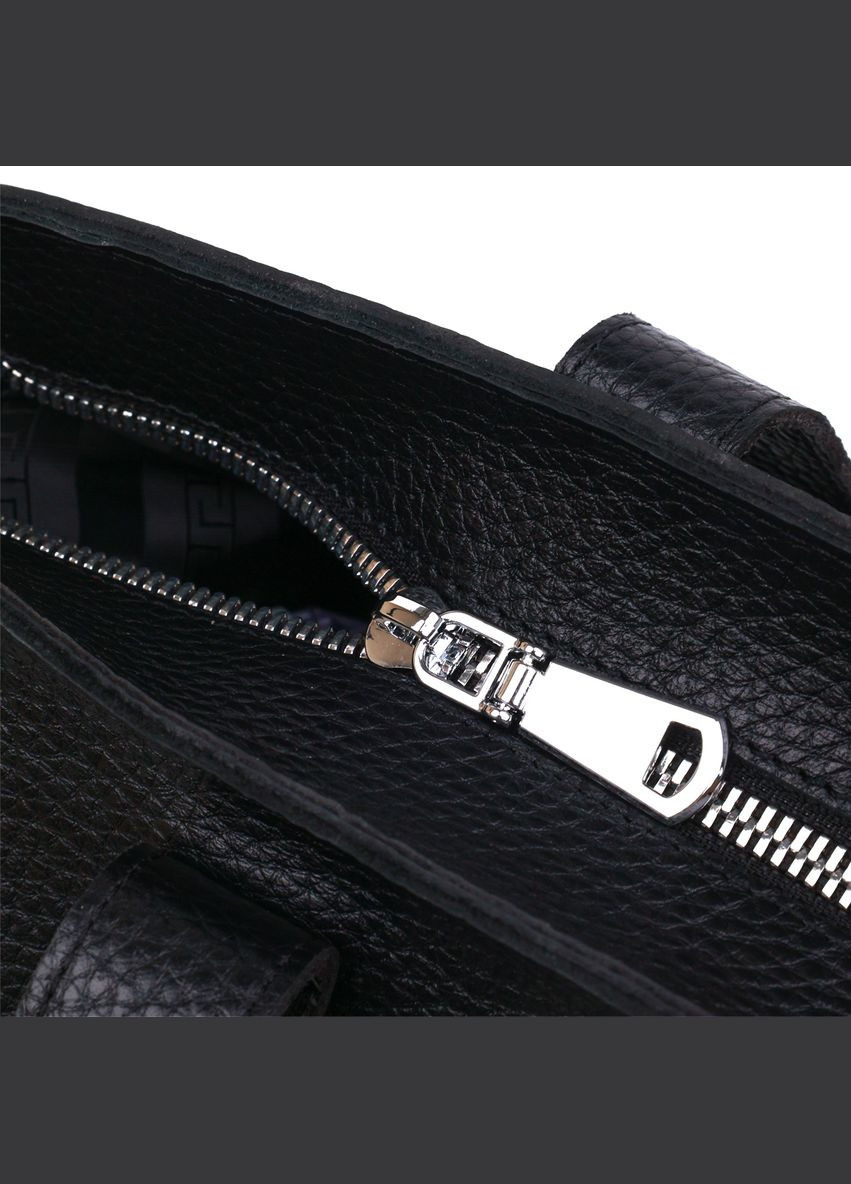 Кожаная сумка женская через плечо шоппер 16354 Черный Shvigel (302008687)