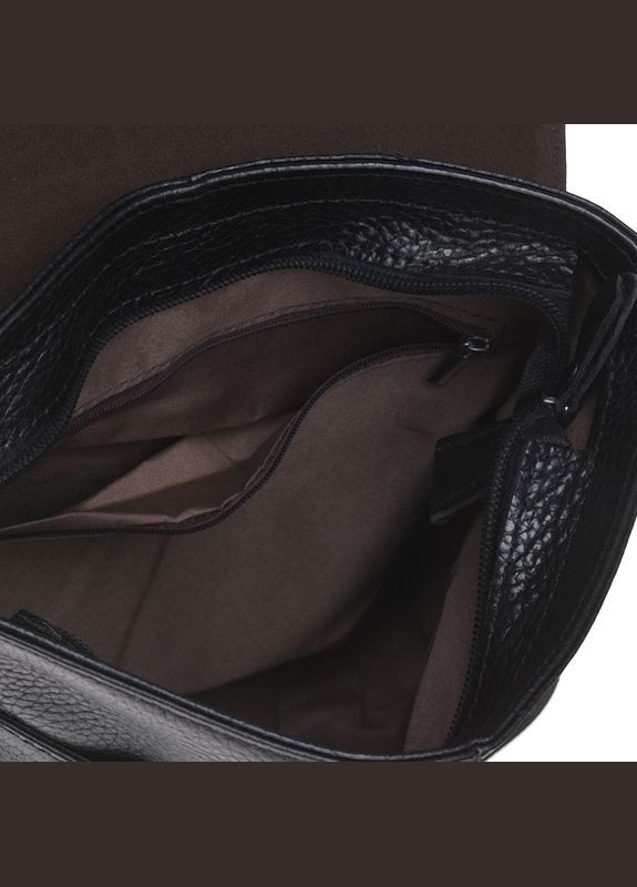 Мужская кожаная сумка K15103-black Borsa Leather (322190037)