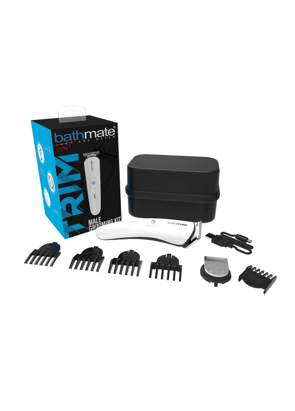 Триммер для интимных зон Trimmer, с насадками 1-4мм, 3мм, 6мм, 9мм, 12мм Bathmate (335387050)