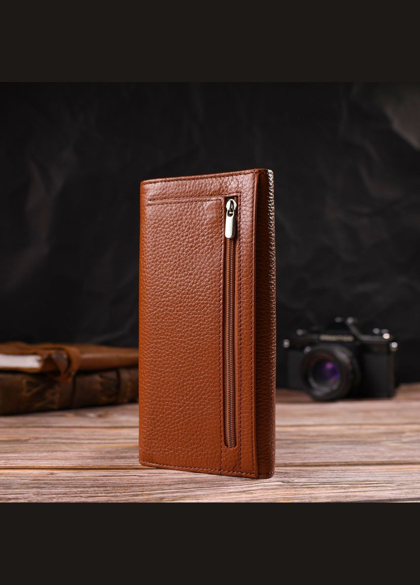 Надійний жіночий гаманець із натуральної зернистої шкіри 21712 Canpellini (331908144)