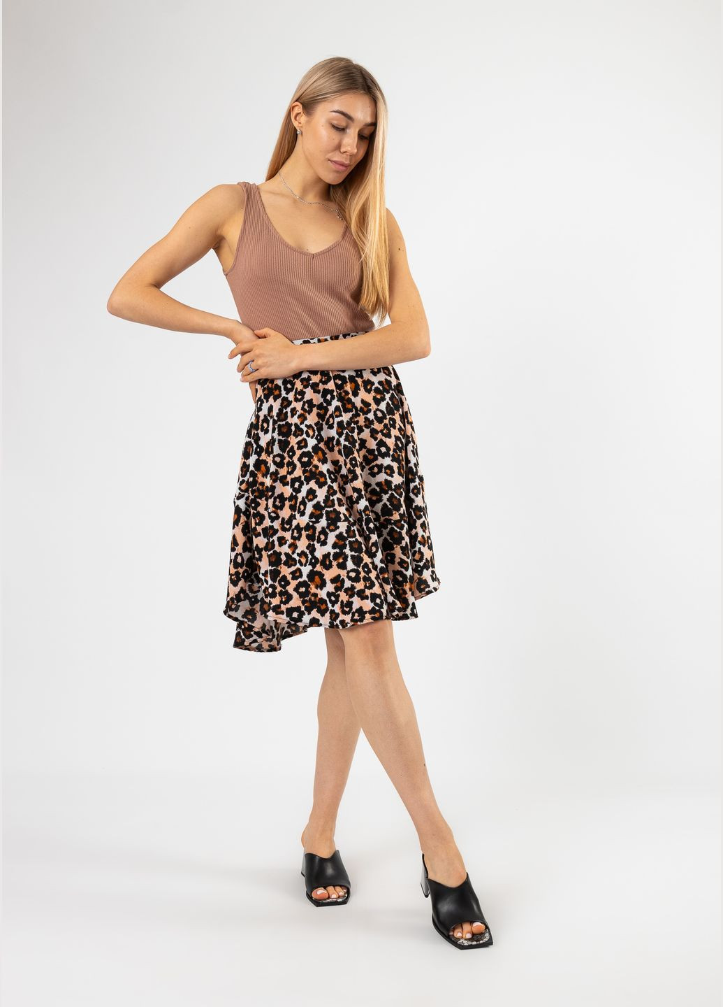 Черные шлепанцы (1287л) Molka