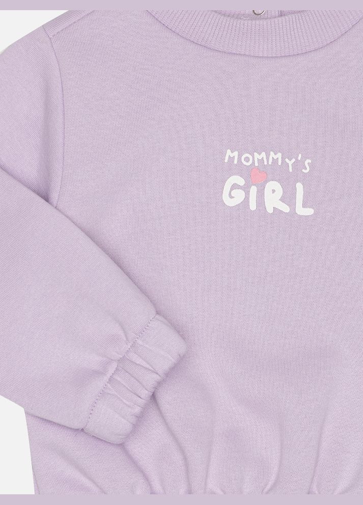 Бузковий зимній костюм зі штанами для дівчинки колір бузковий цб-00229462 Tuffy