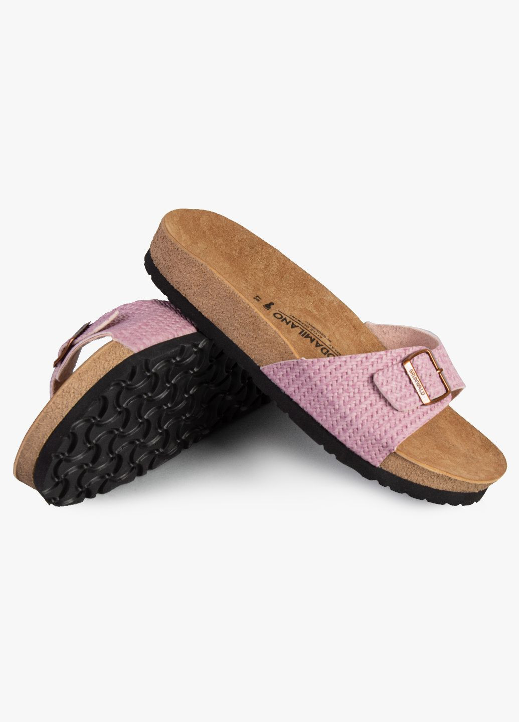 Розовые шлепанцы и сабо женские бренда 8301755_(3) Grunwald