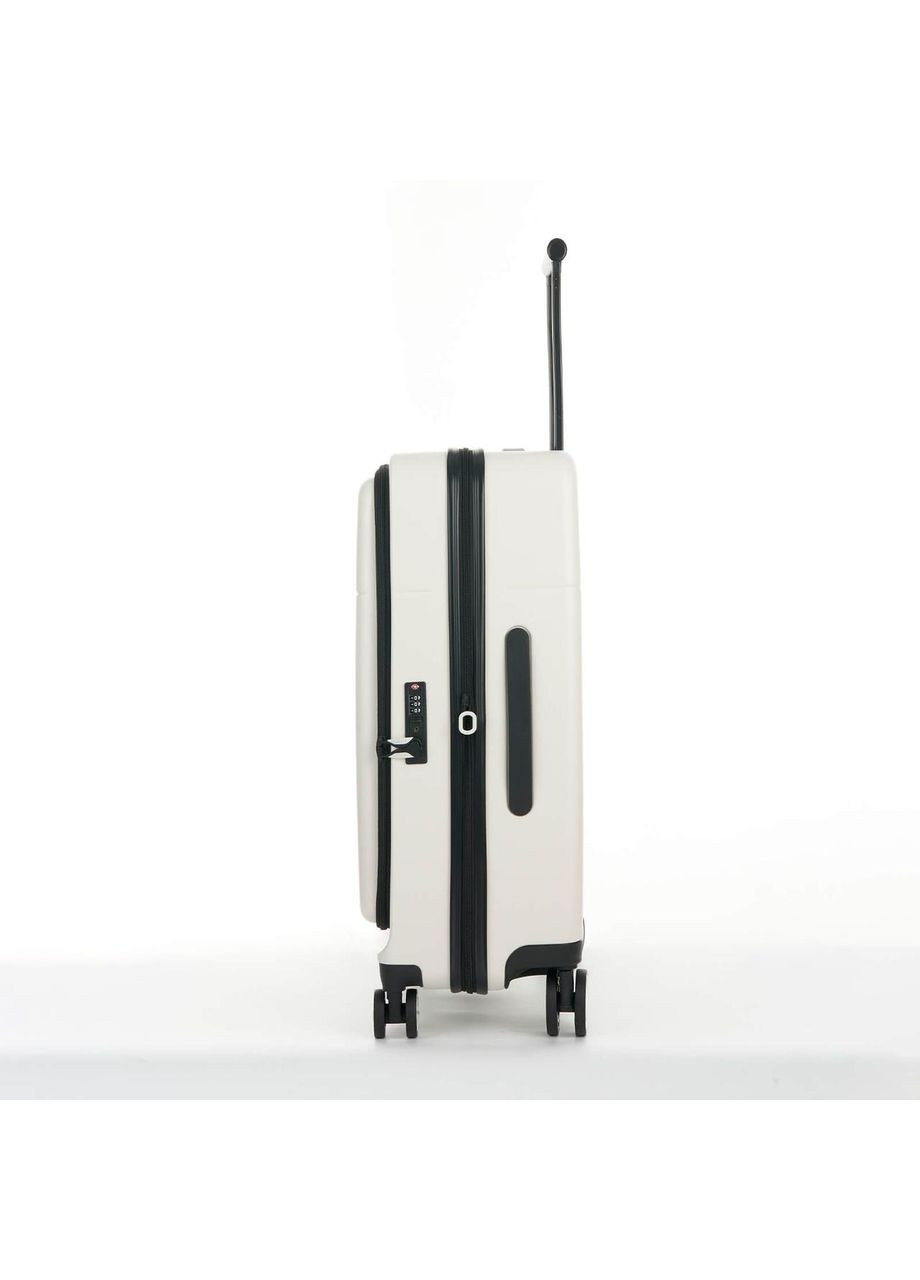 Дорожня валіза середня 72л із міцного пластику 4-х колісна біла Velo (00322024) Bagland (319710762)