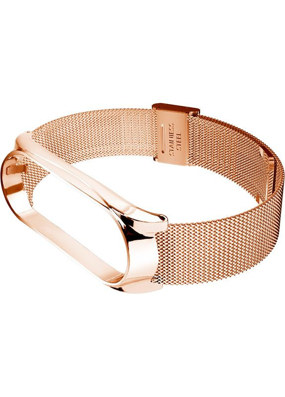 Ремінець Metal для Xiaomi Mi Smart Band 8 Rose Gold (709360) BeCover (323132327)