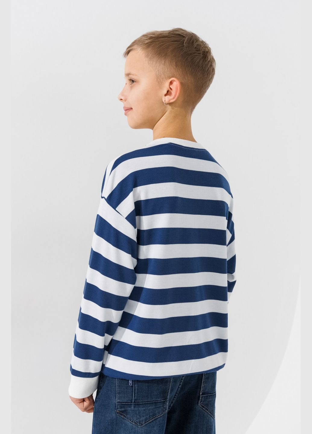 First Kids свитшот с узором унисекс 0067 146 см shop (2000990882462) синий повседневный