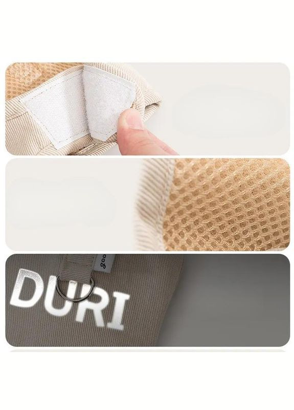 Шлея для котів і дрібних собак з повідцем, шлейка на липучках Бежевий S Duri (299915369)