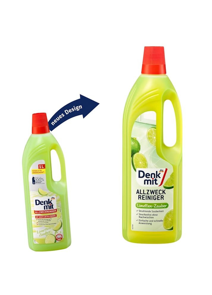 Універсальний чистячий засіб з ароматом лайма, 1 л Denkmit (350893288)