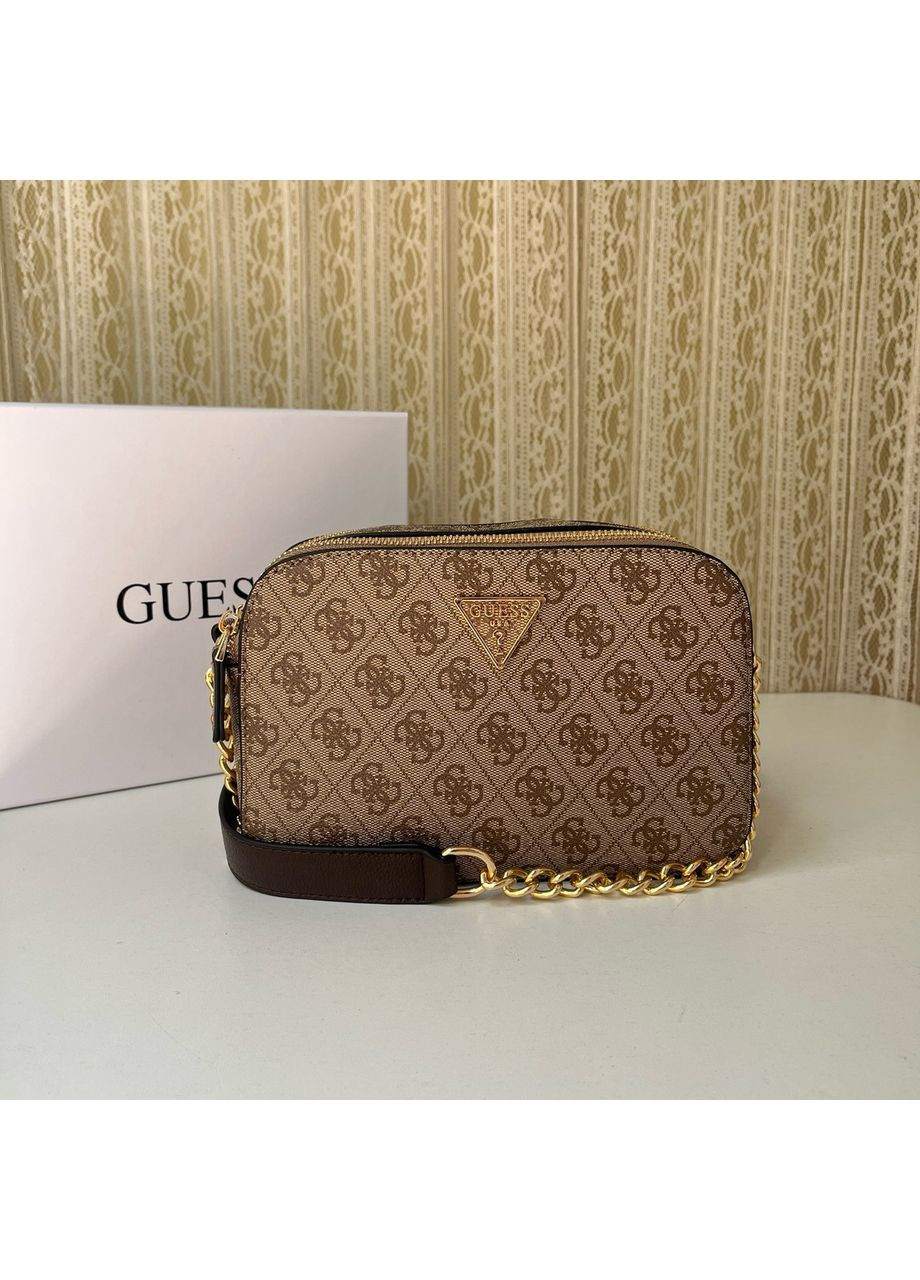 Женская сумка Guess 190 кросс-боди бежевая No Brand (367041084)