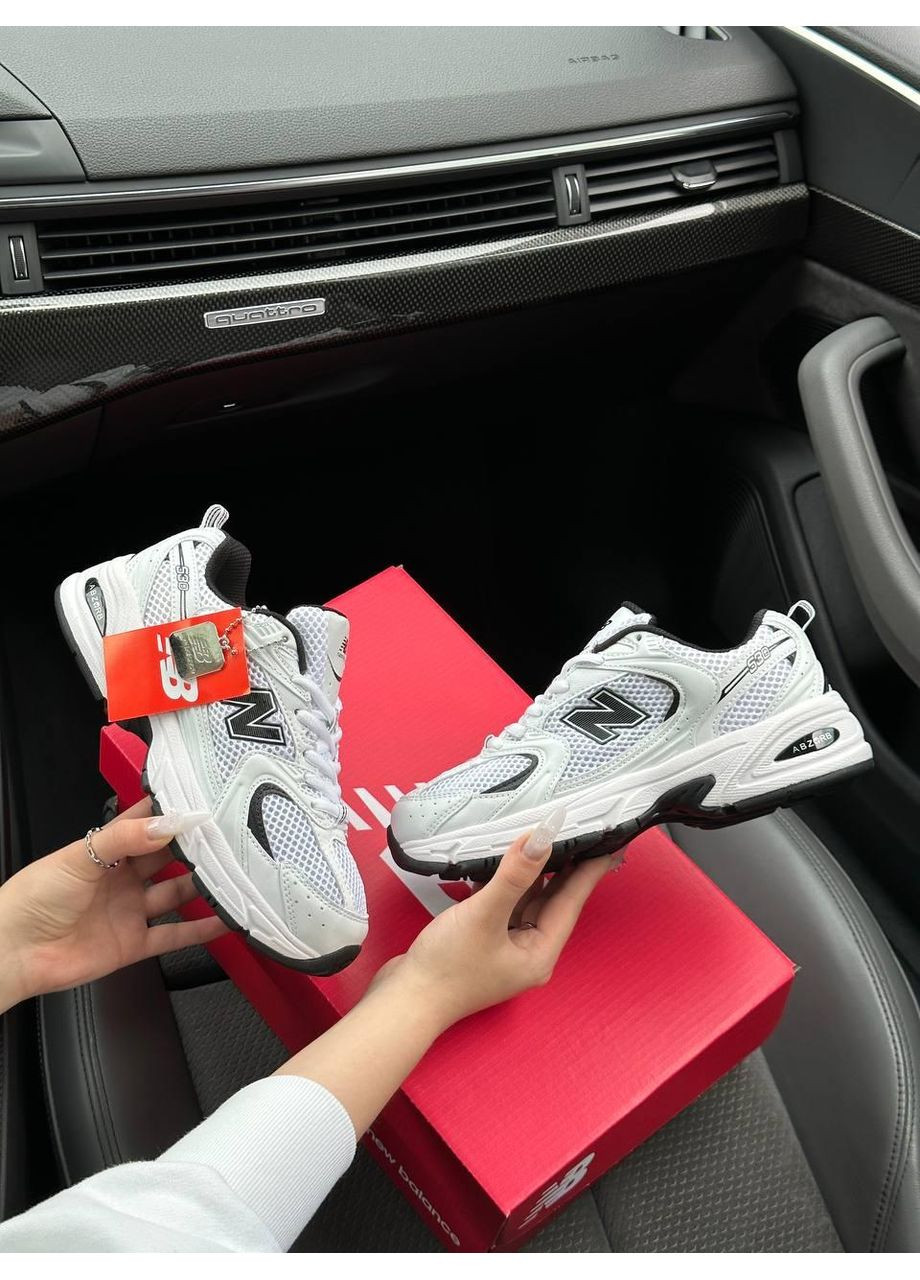 Черные демисезонные кроссовки мужские new balance 530 white black v2 нью беланс 530 No Brand