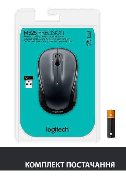 Мишка M325s Wireless Dark Silver (910-006812) Logitech (277361351)