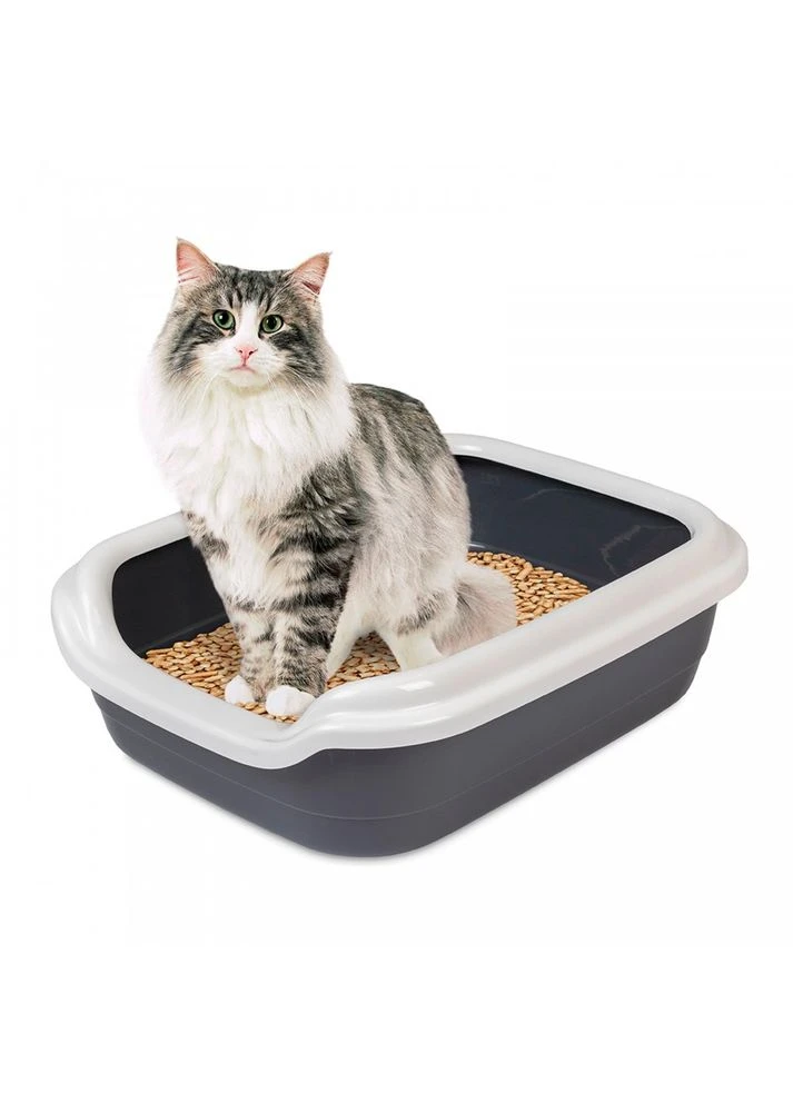 Туалет Comfort L для котів сірий 49х39х15 см Природа (391776125)