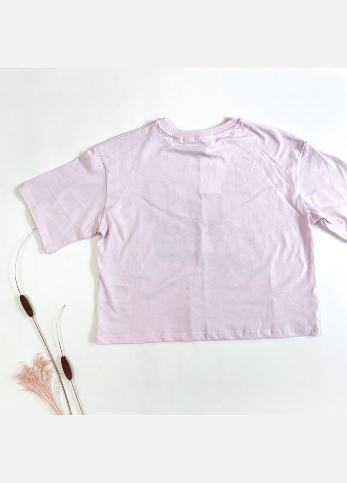 Светло-фиолетовая футболка н&м 140 см светло-фиолетовый артикул л579 H&M