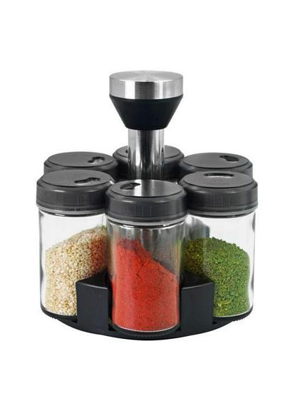 Набір спецівниць на підставці, що крутиться 6 предметів 100 мл R30575 Stenson (322196638)