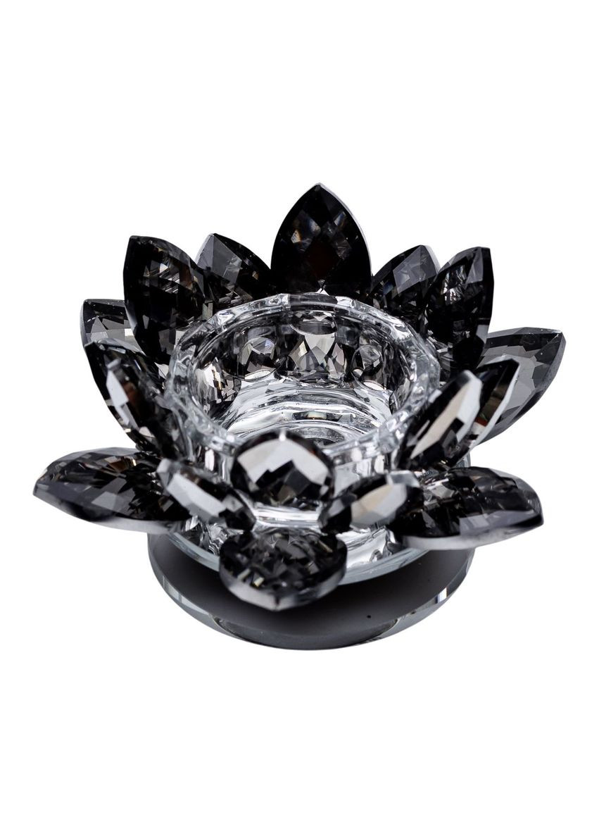 Подсвечник HP-4-92 лотос крутящийся стеклянный на одну свечу 11*11*6 см No Brand (362098725)