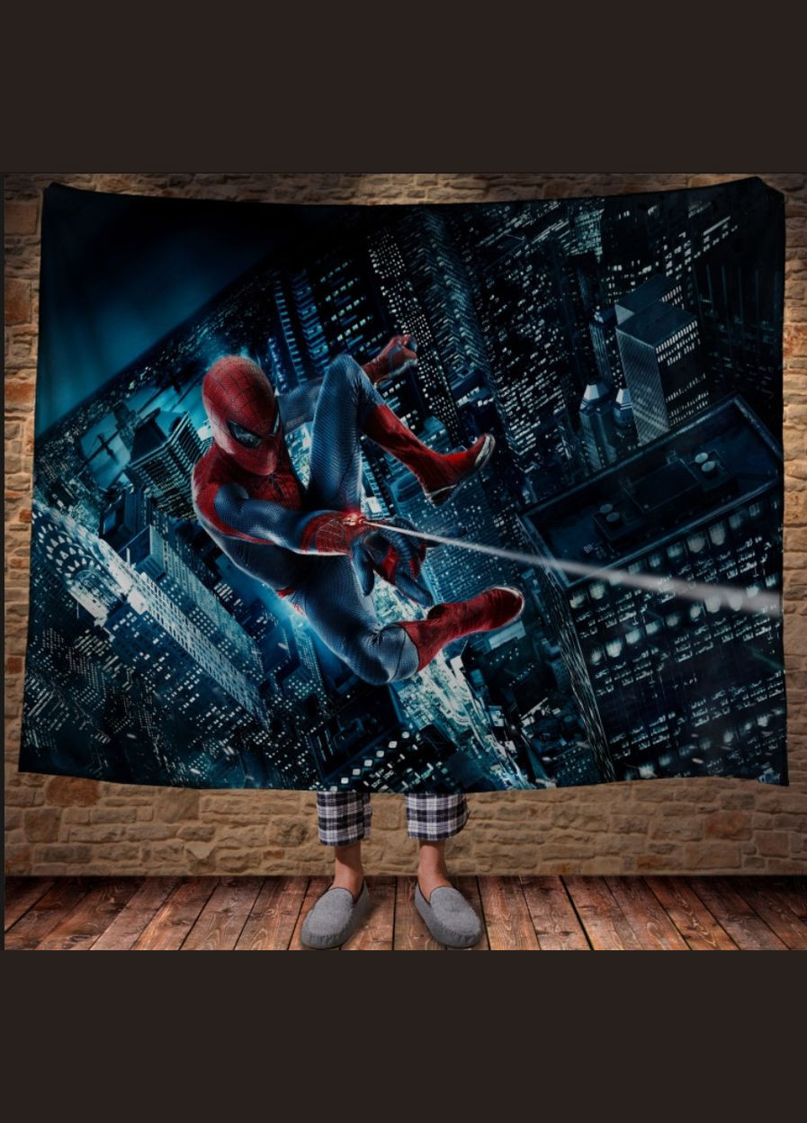 Плед с 3D принтом - Человек-паук Ночной город Перша Креативна мануфактура PERFECTUS Плед (301868640)