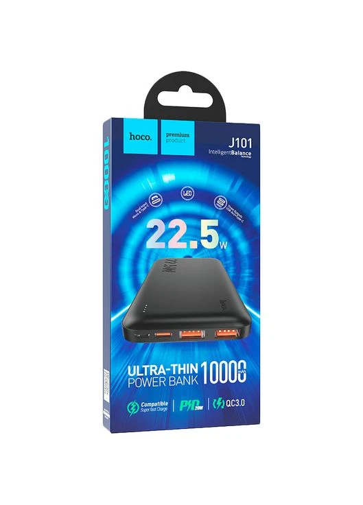 Powerbank J101 Astute 22.5W 10000mAh Черный (39176black) Hoco (374118089)