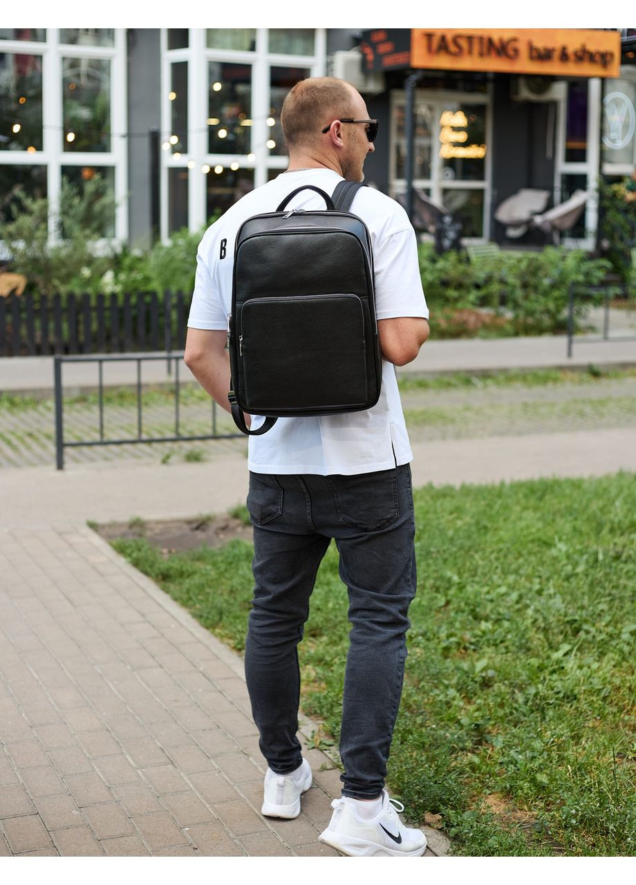 Кожаный мужской рюкзак классический из натуральной кожи качественный 45239 Tiding Bag (356005833)