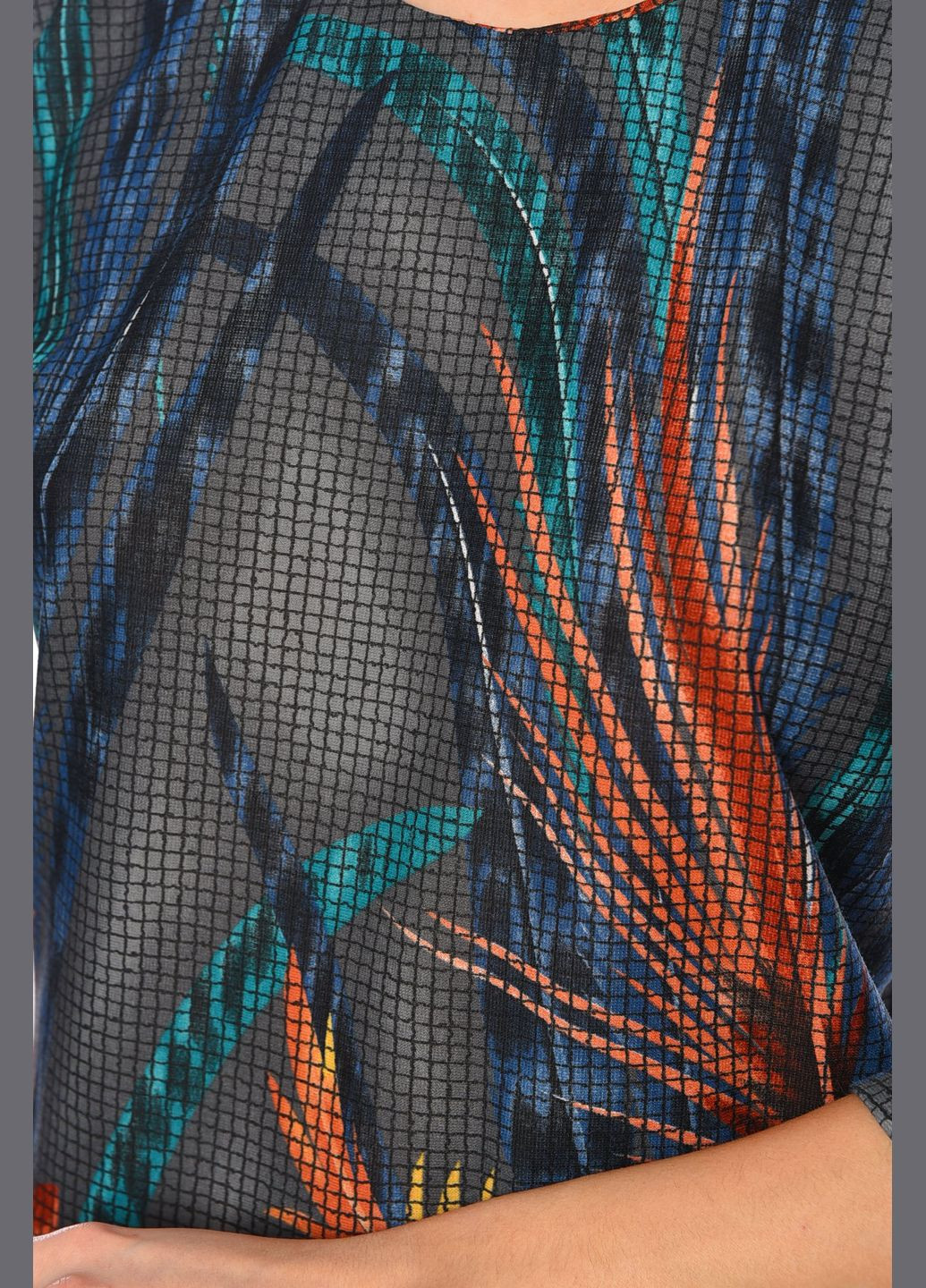 Серое повседневный платье женское серого цвета силуэтная Let's Shop однотонное