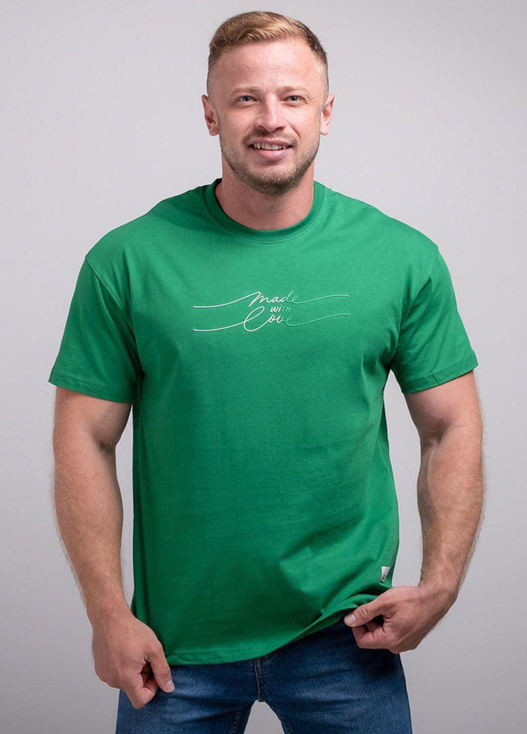Зелена футболка чоловіча 340702 Power