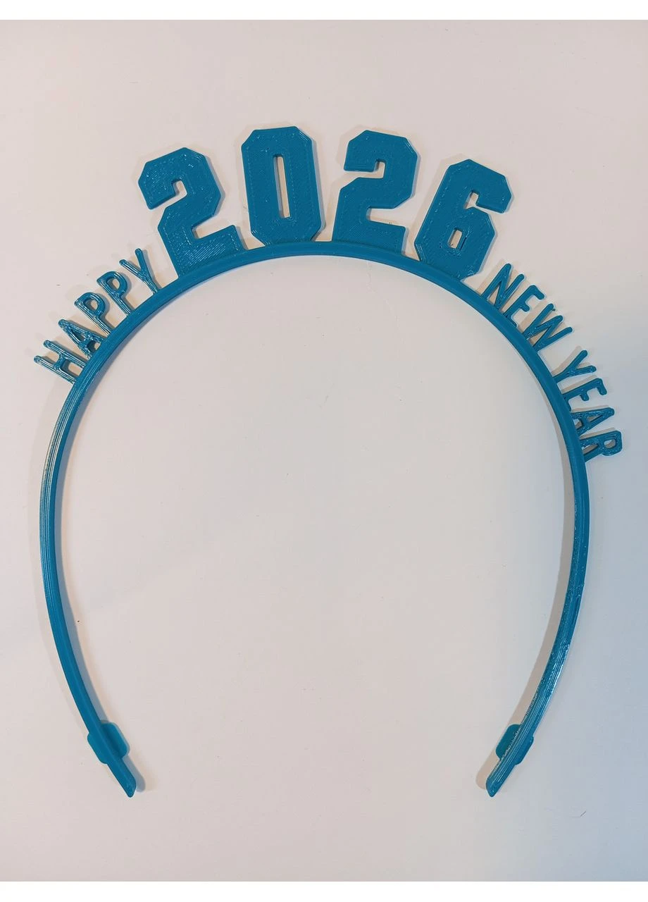 🎉✨ Праздничные ободки «2025 / 2026 / 2027 Festive Headbands» — 3D-печатные украшения для волос (Festive Headband Series, FDM No Brand (388368841)