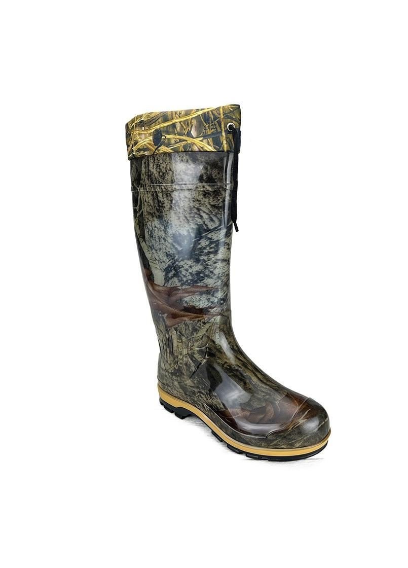 Чоботи чоловічі силіконові 5040-10 коричневі No Brand (259265593)