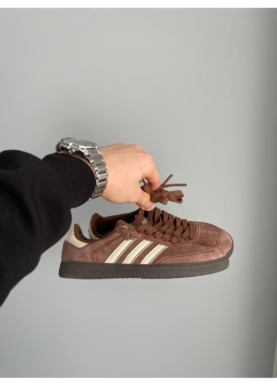 Кросівки жіночі Adidas Samba OG Prelowed Brown | Адідас Самба коричневі No Brand коричневі демісезони (361081629)