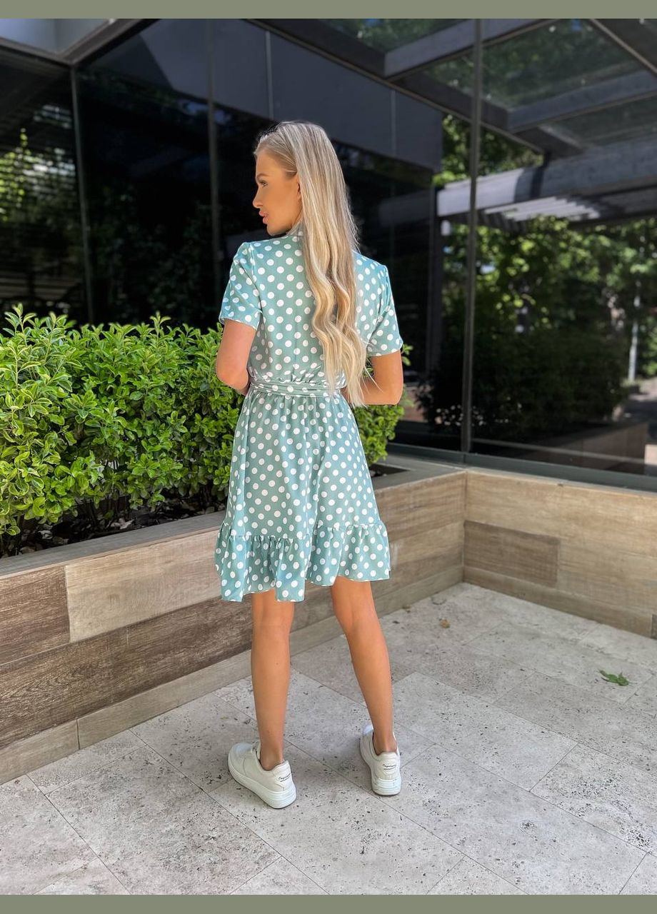 Оливкова сукня весна/літо тканина софт No Brand