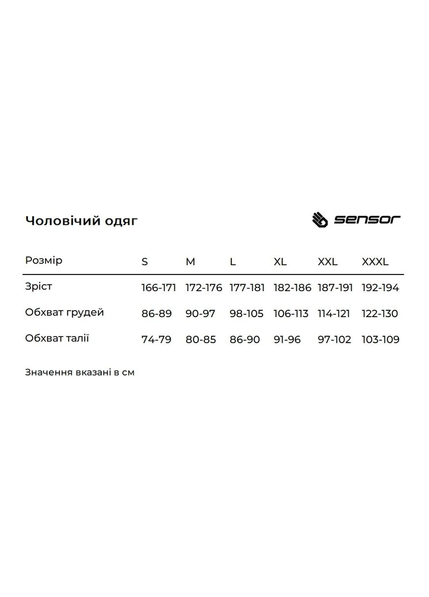 Термобілизна чоловіча Sensor Merino Active чорна Мерино No Brand (401272144)