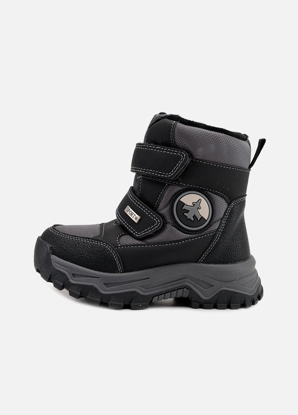 Зимние термосапоги для мальчика цвет серый цб-00258715 Yuki