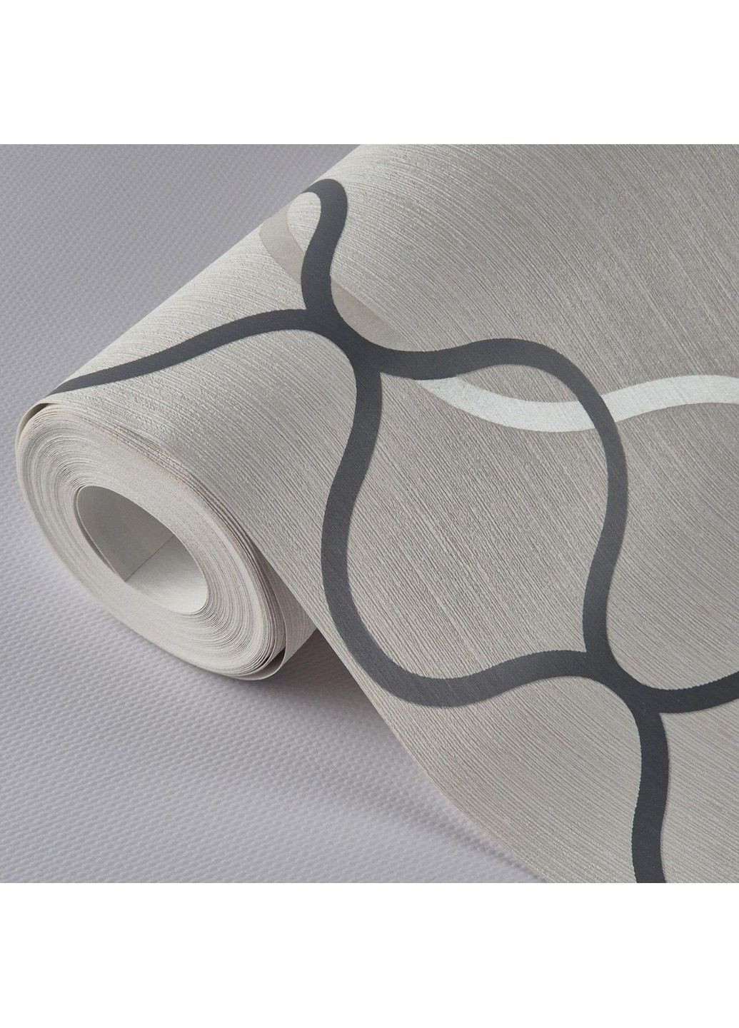 Обои виниловые на флизелине 0.53 × 10.05 м 57840, бежевые с серо-серебристой абстракцией для спальни, гостиной, коридора MARBURG (368895619)